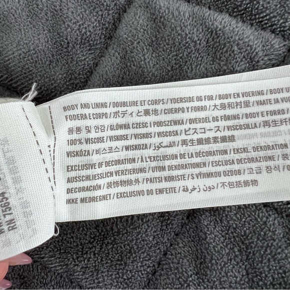 Abercrombie & Fitch Top Women XL Tank Crop Ruffled Floral White Blue  B9 - Picture 6 of 6